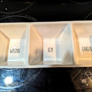 Rae Dunn Sushi condiment divided dish